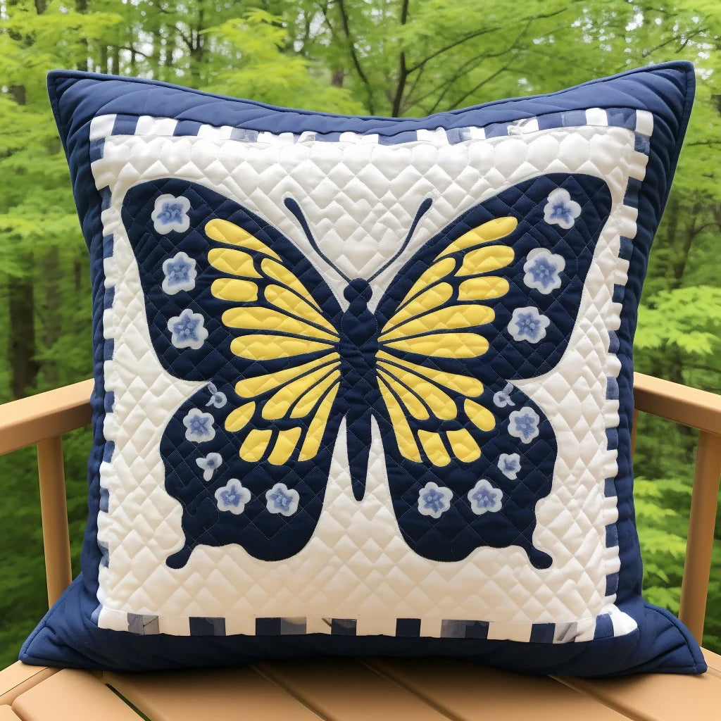 Butterfly TAI060324066 Quilted Pillow Case
