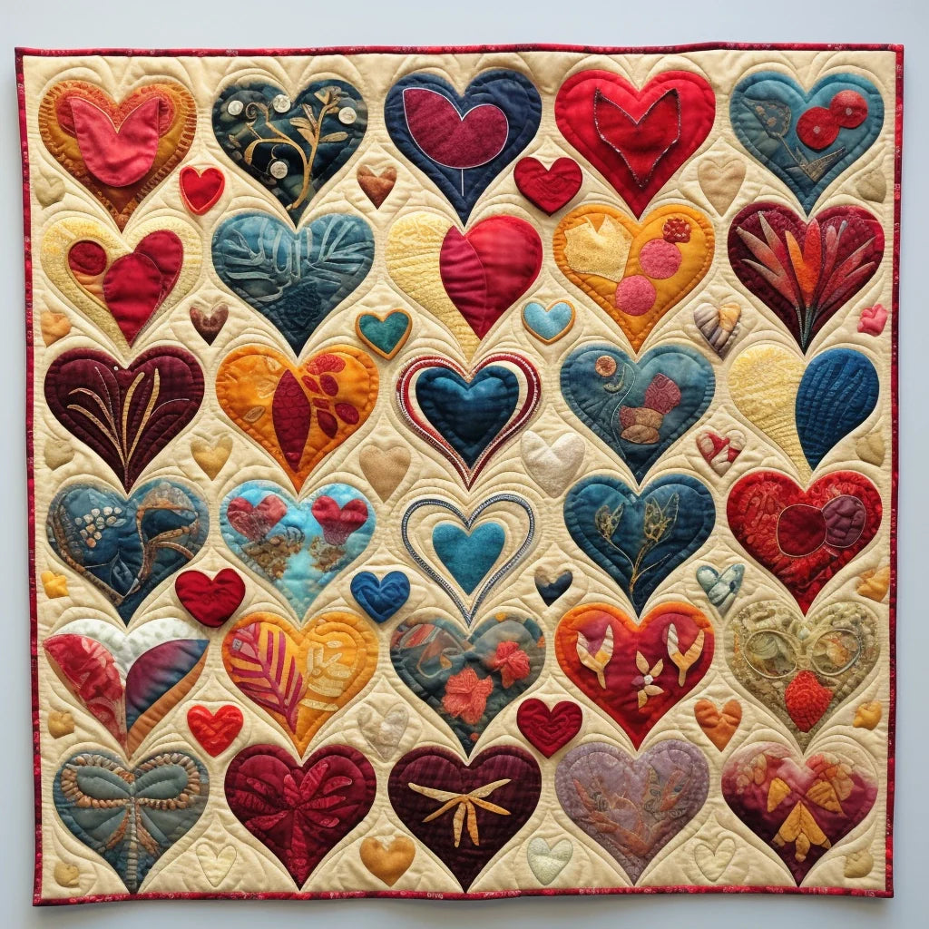 Hearts BL10112324 Quilt Blanket