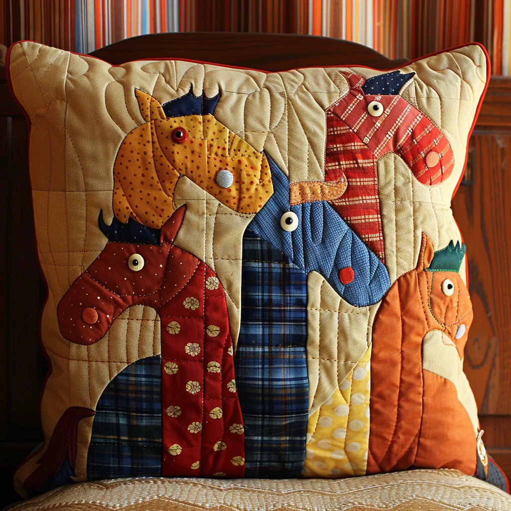 Horse TAI060324275 Quilted Pillow Case