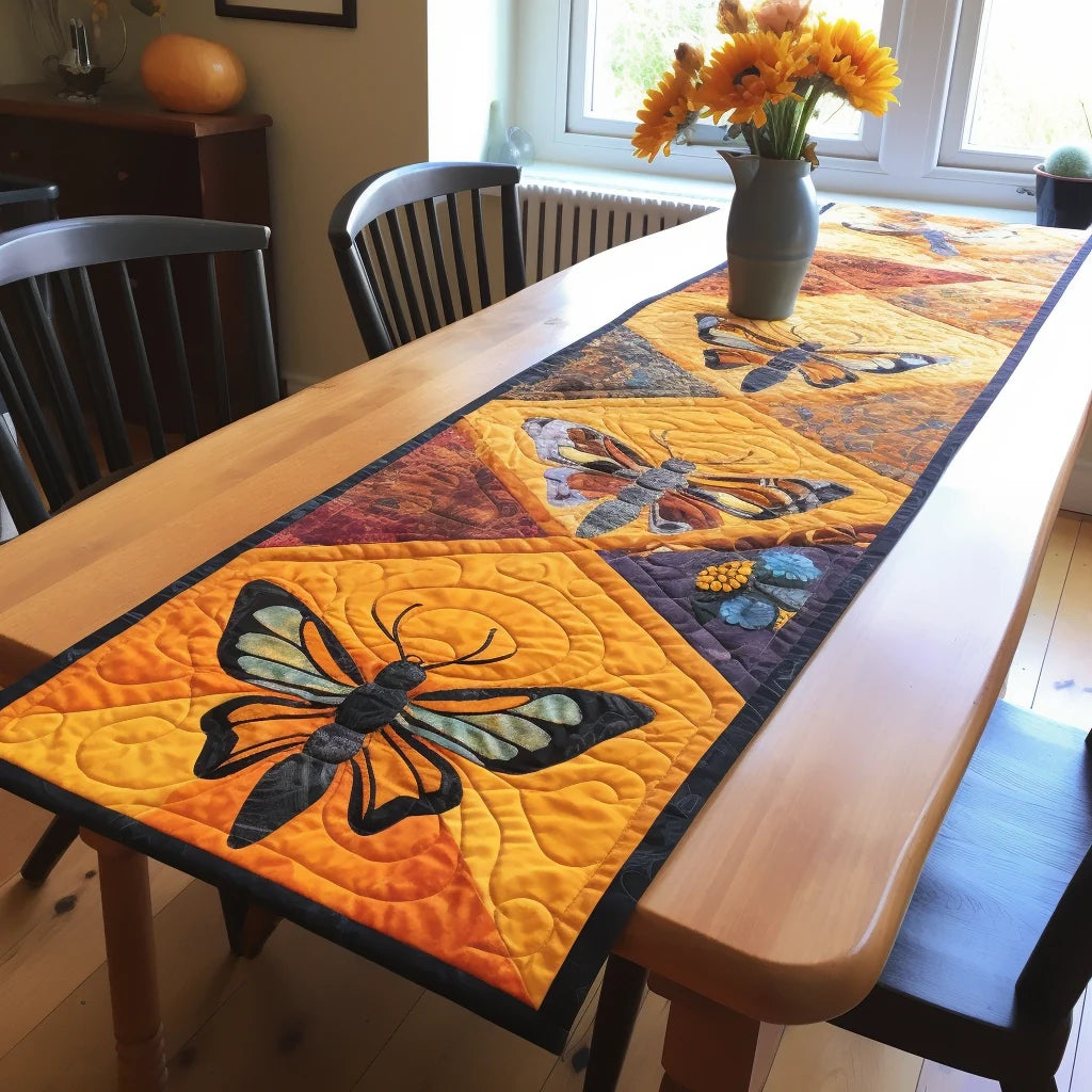 Butterfly TAI04122308 Quilted Table Runner