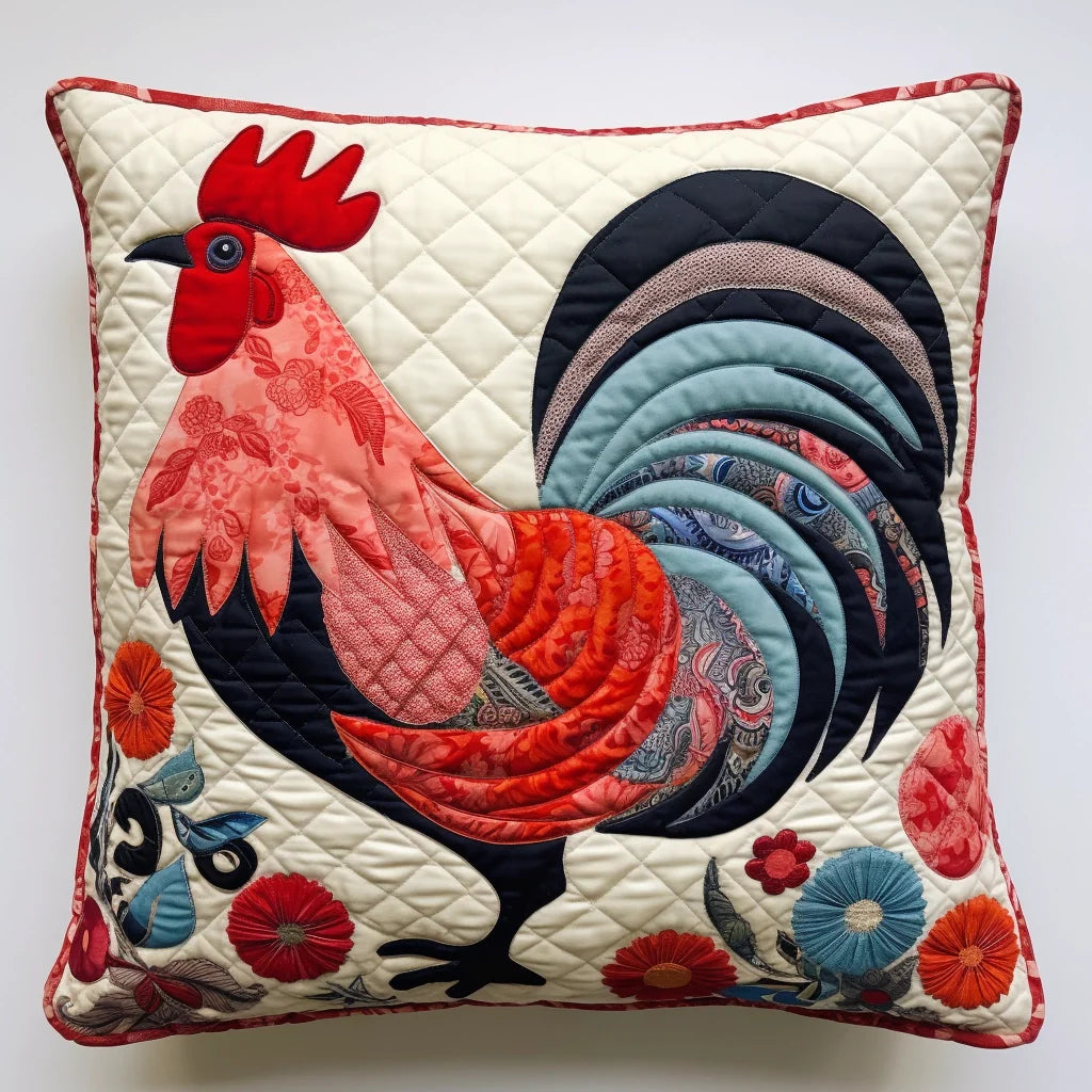 Chicken TAI060324133 Quilted Pillow Case
