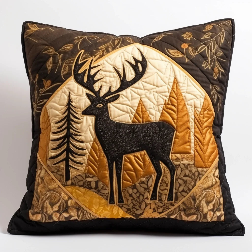 Deer TAI060324090 Quilted Pillow Case