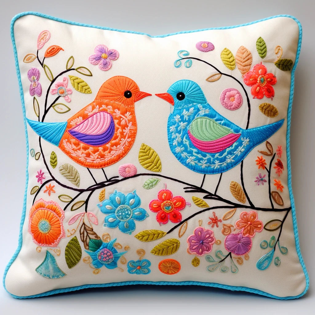 Bird TAI020324295 Quilted Pillow Case