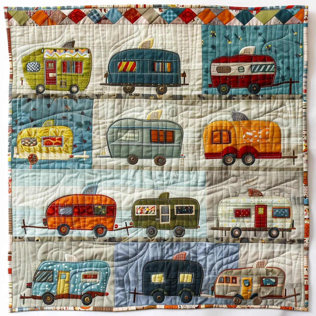 Camping Caravan TAI060324166 Quilted Placemats