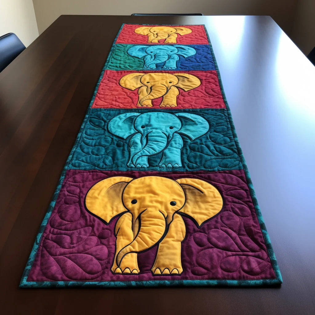 Elephant TAI261223154 Quilted Table Runner