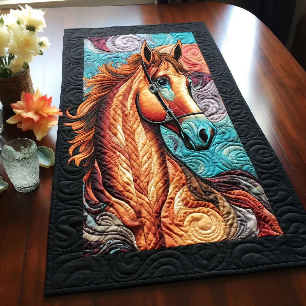 Horse TAI260224444 Quilted Table Runner