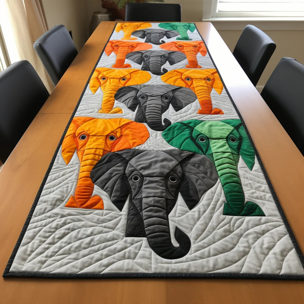 Elephant TAI261223160 Quilted Table Runner