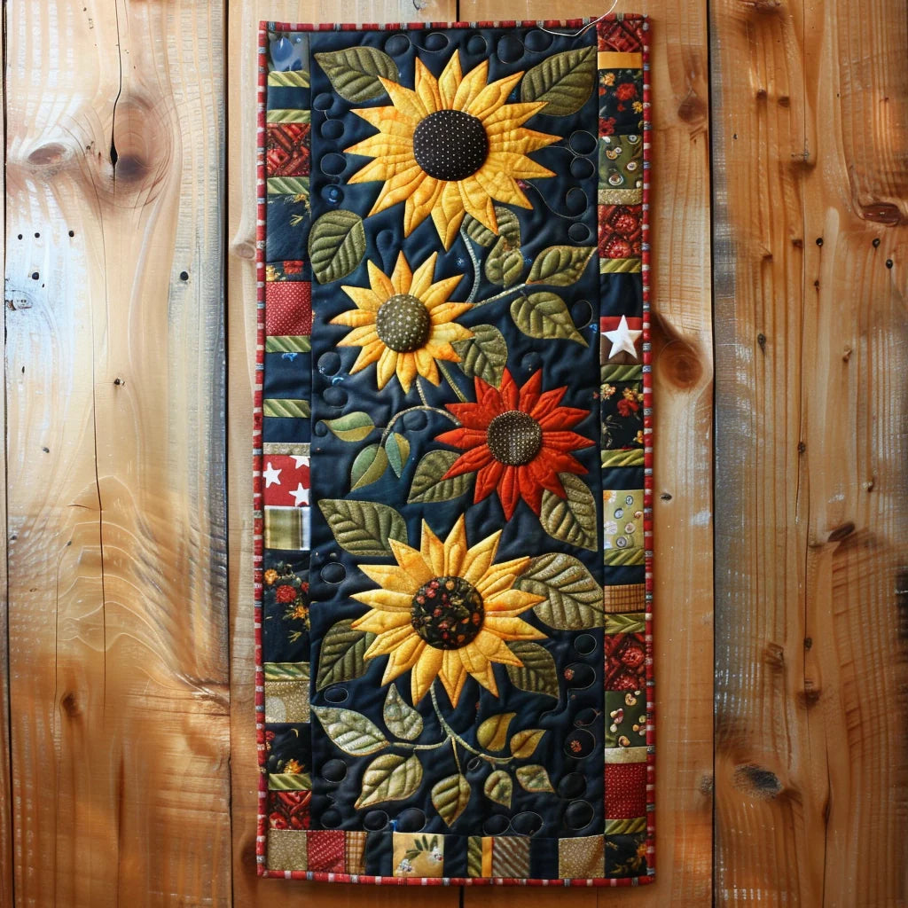 Sunflower TAI080324087 Quilted Table Runner
