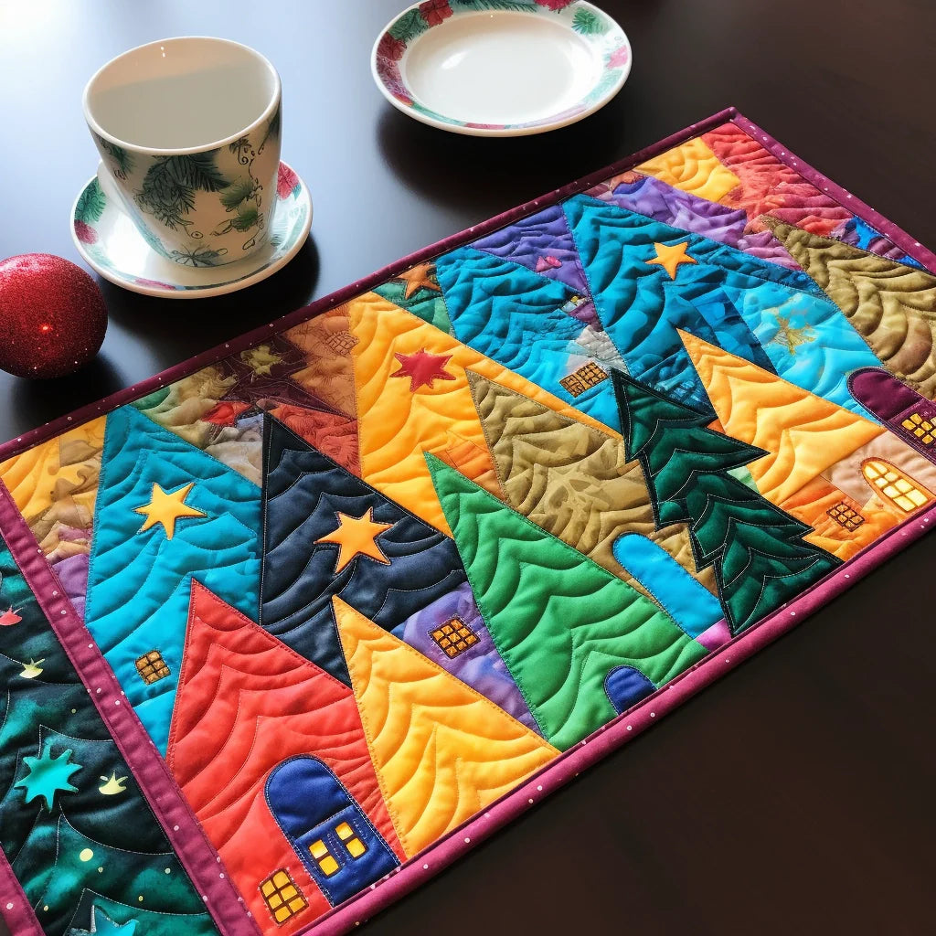 Christmas Houses TAI260224102 Quilted Placemats