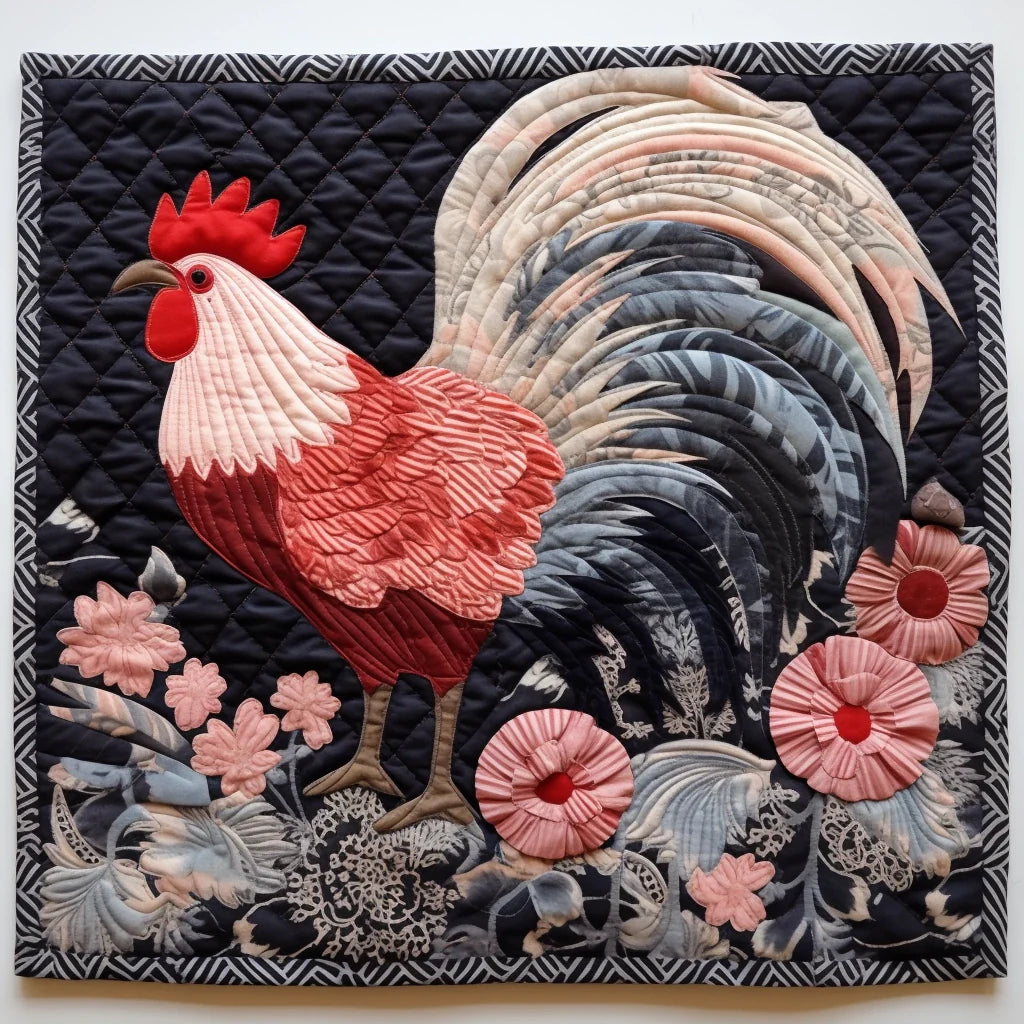 Rooster TAI07122356 Quilted Placemats