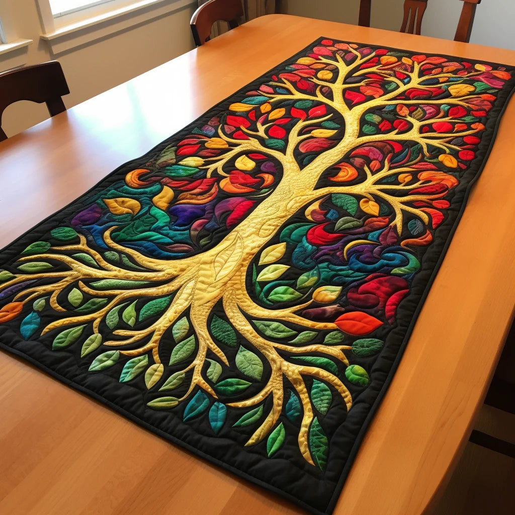 Tree Of Life TAI260224273 Quilted Table Runner