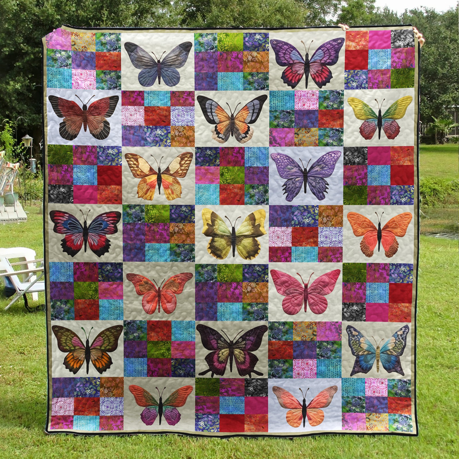 Butterfly Art Quilt HM151001T