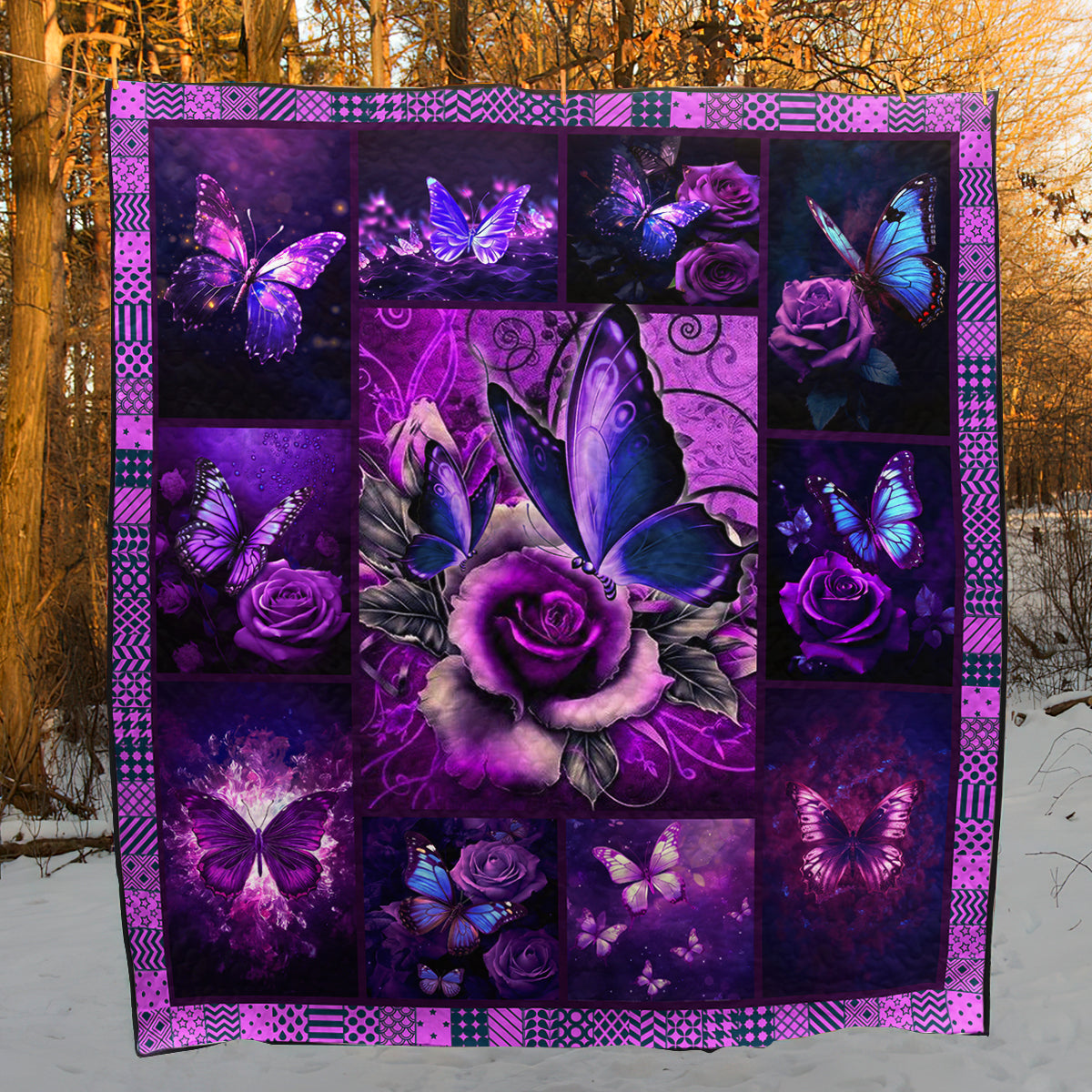 Butterfly Art Quilt HN081104T