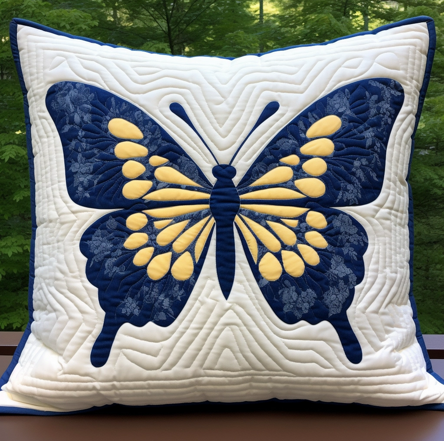 Butterfly TAI060324002 Quilted Pillow Case