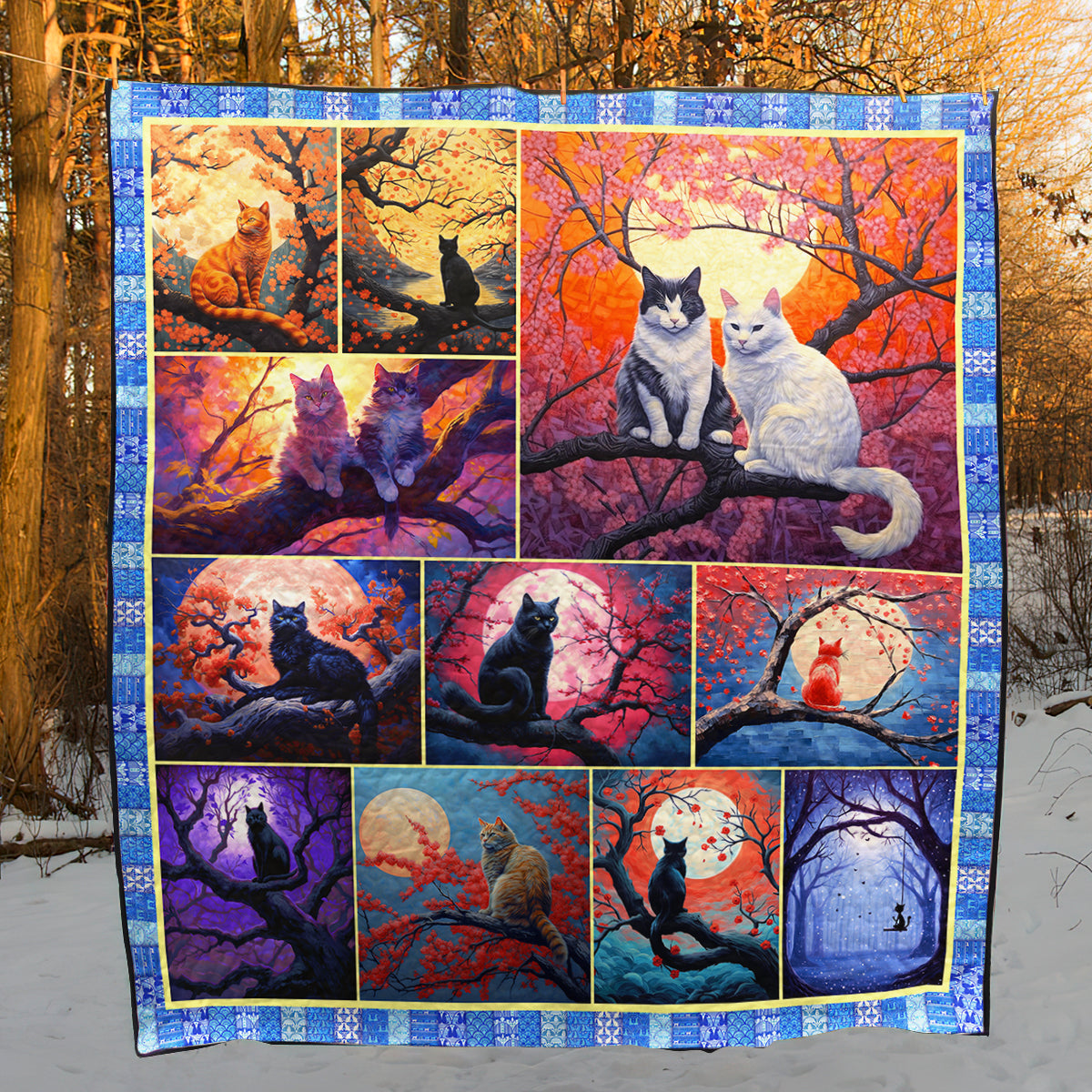 Cat NN100507 Art Quilt