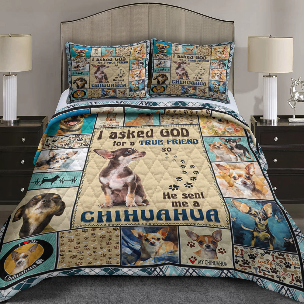 Chihuahua Quilt Bed Set HM100901T