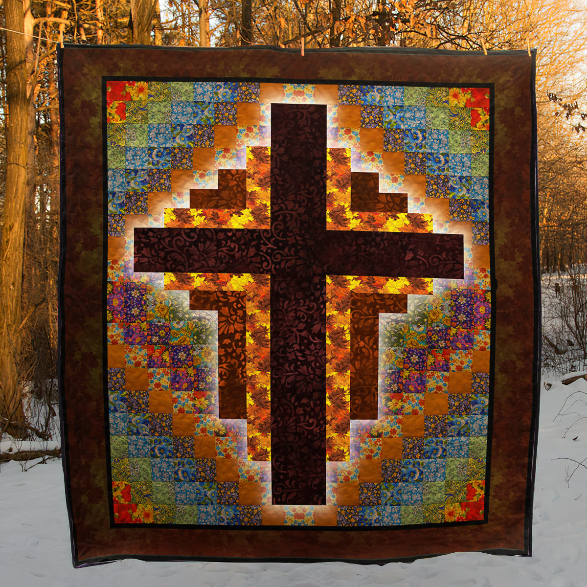Christian Cross CLA0710303Q Art Quilt