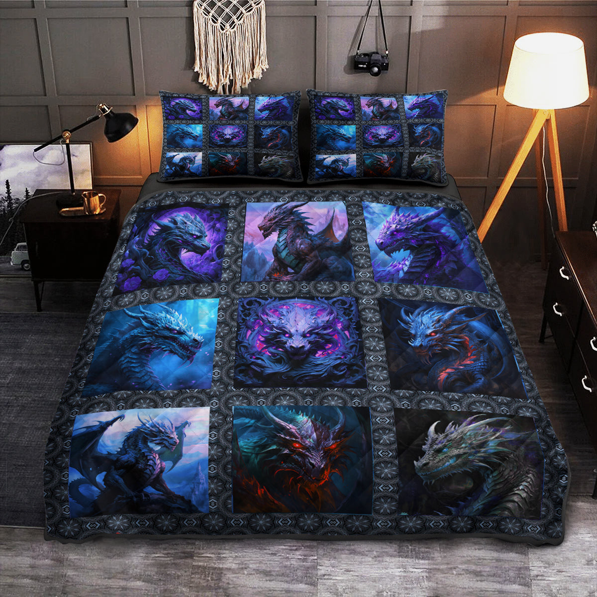 Dragon Quilt Bed Set TL041008