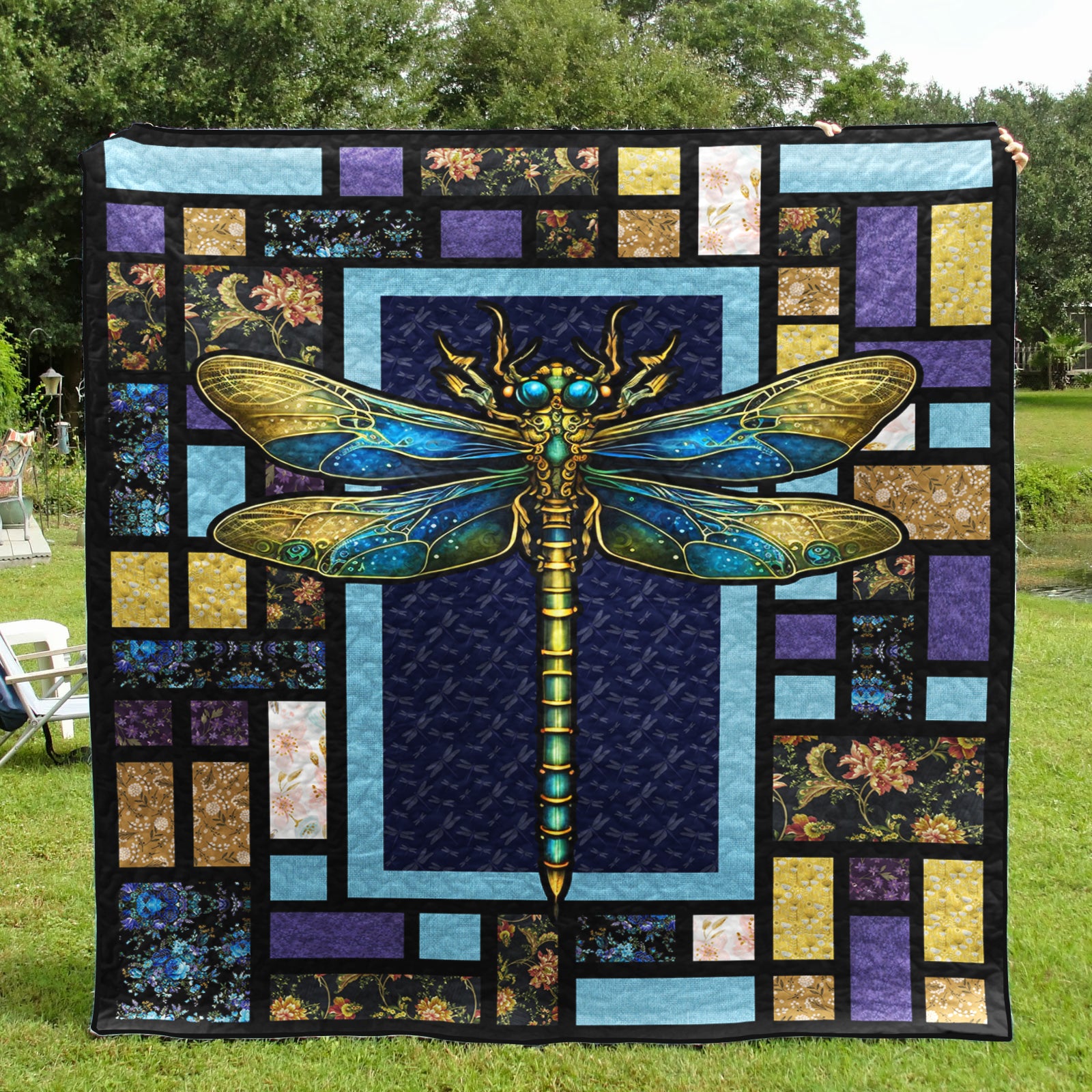 Dragonfly CLA0810146Q Art Quilt