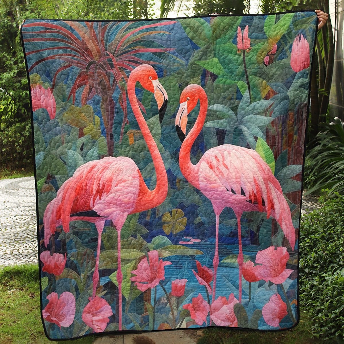 Flamingo CLA2310220Q Art Quilt