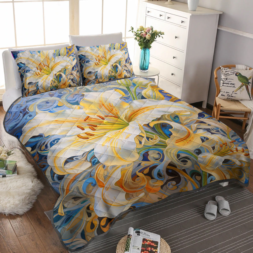 Flower Quilt Bed Set TL080918