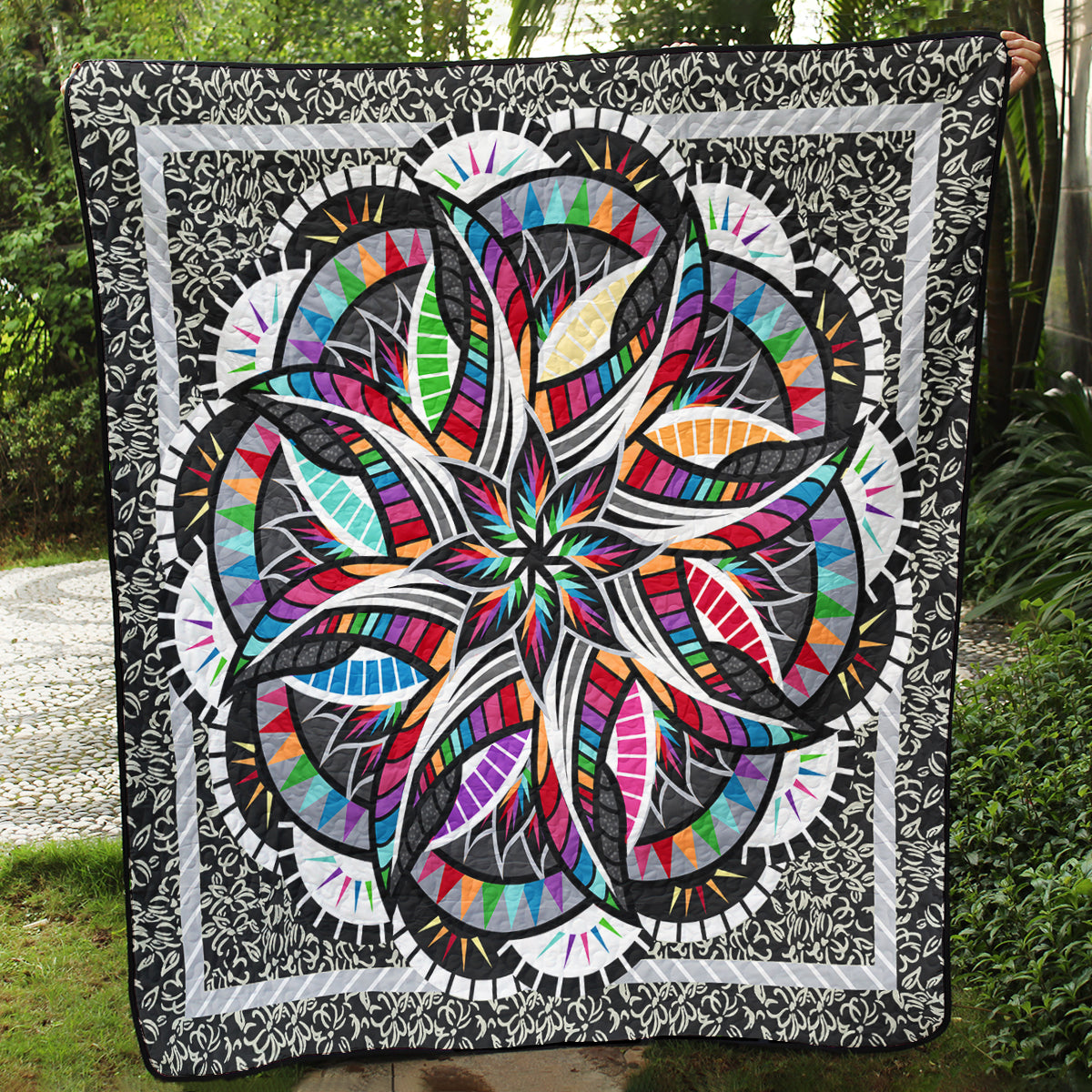 Hippie Flower Art Quilt TM031108