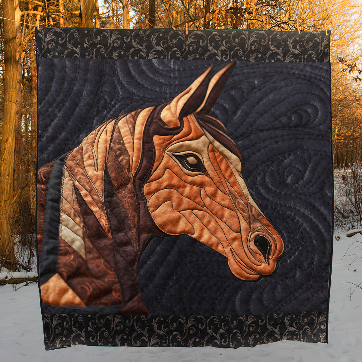 Horse TAI28122393 Quilt Blanket