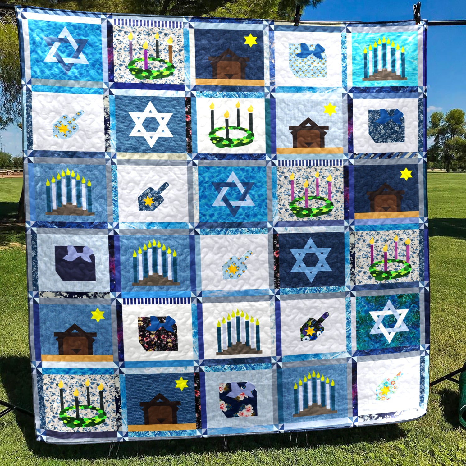 Jewish CL140650 Art Quilt