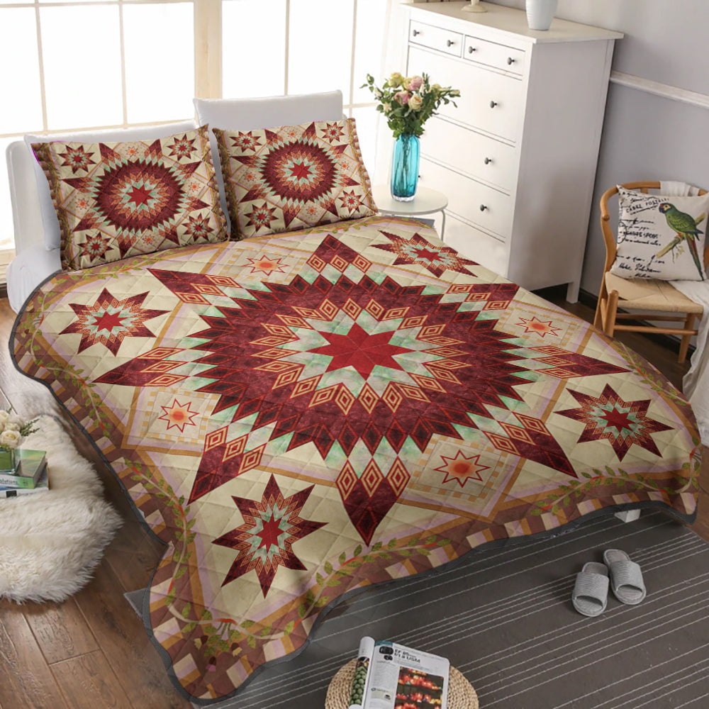 Lone Star Native American Inspired Quilt Bed Set TL280501QS