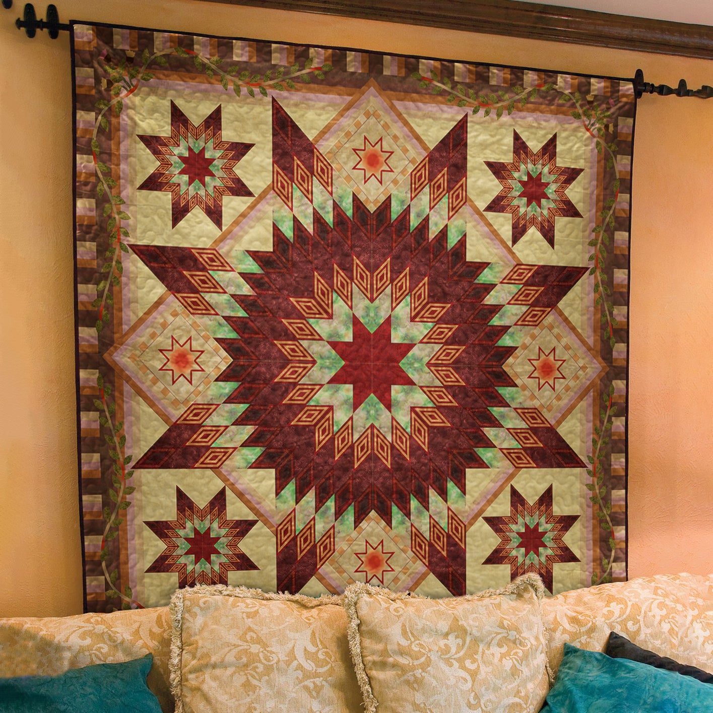 Lone Star Native American Inspired Art Quilt TL280501Q