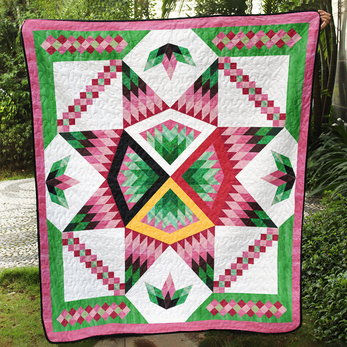 Native American Inspired Star Art Quilt TL21072303BL