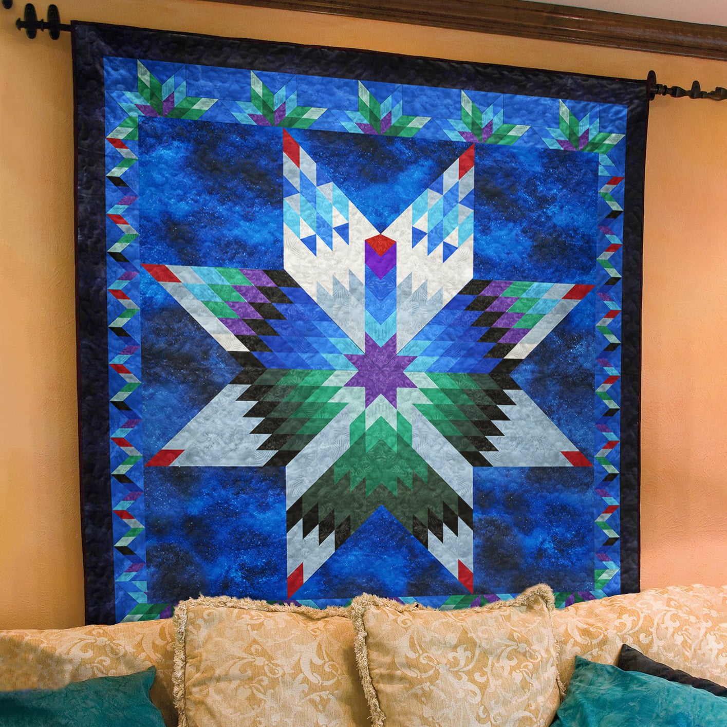 Native American Inspired Bird Art Quilt TL260506Y