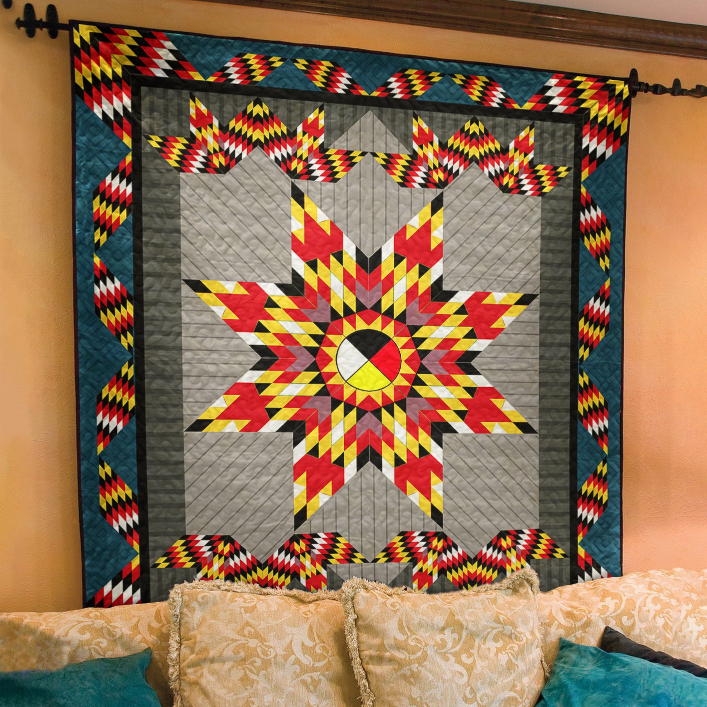 Native American Inspired CLM3110240 Art Quilt