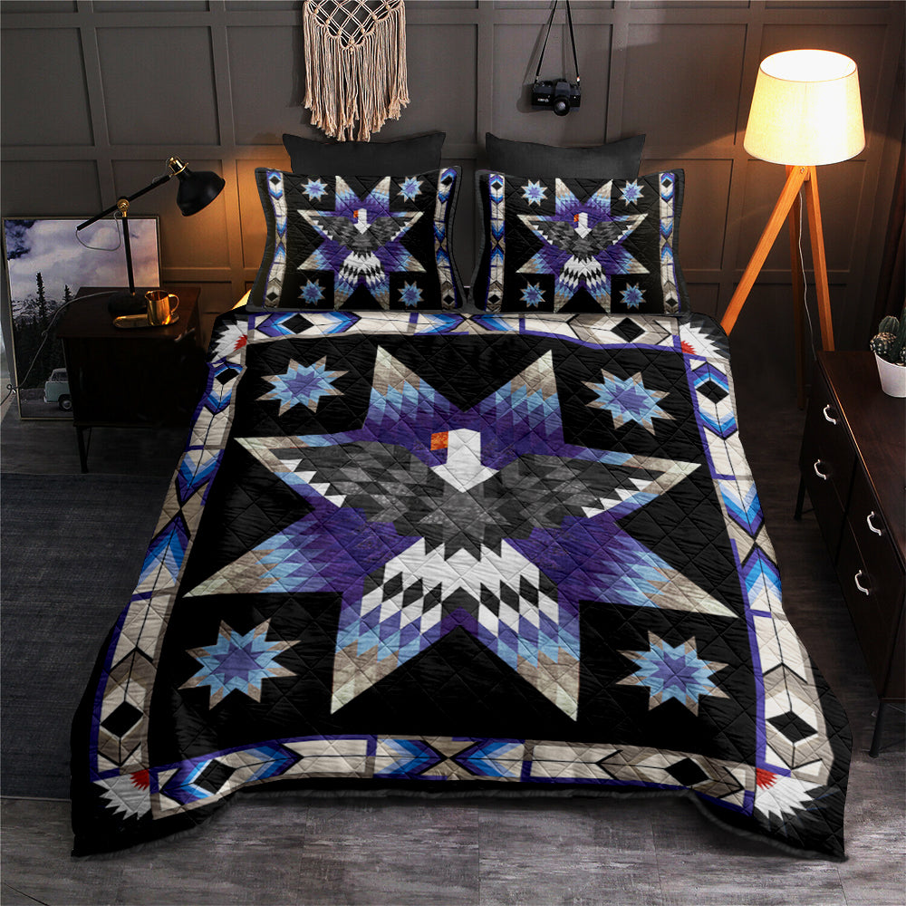 Native American Inspired Eagle Quilt Bed Set TL270510Y