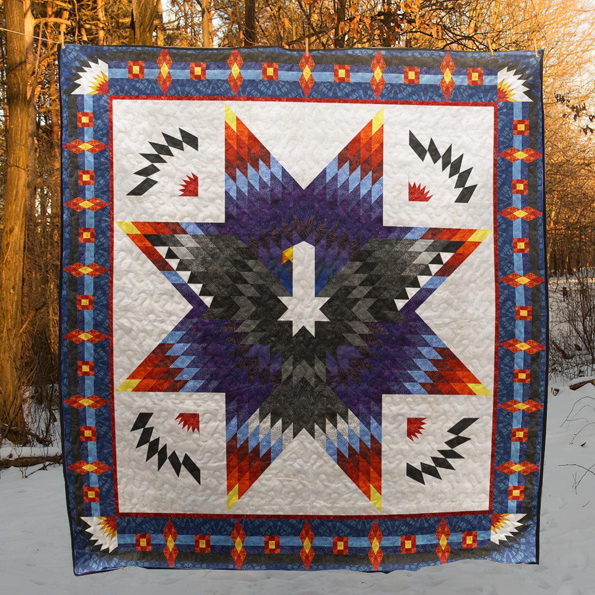 Native American Inspired Eagle Art Quilt TN080401M