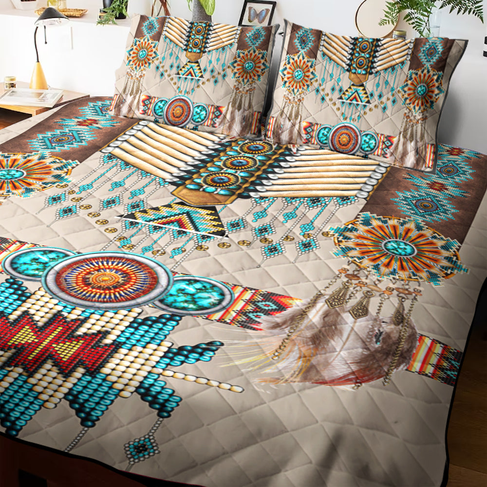 Native American Inspired Ornaments Quilt Bed Set TL100905Q