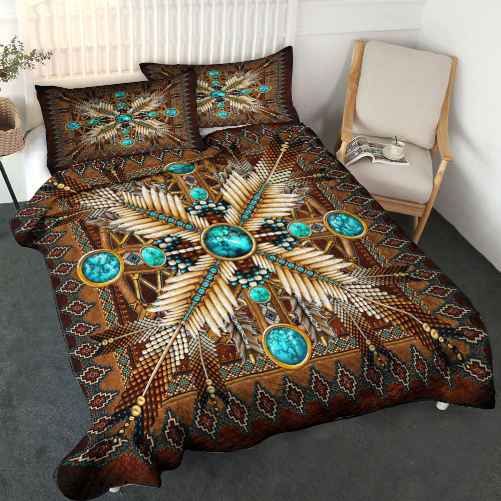 Native American Inspired Quilt Bed Set TL080917