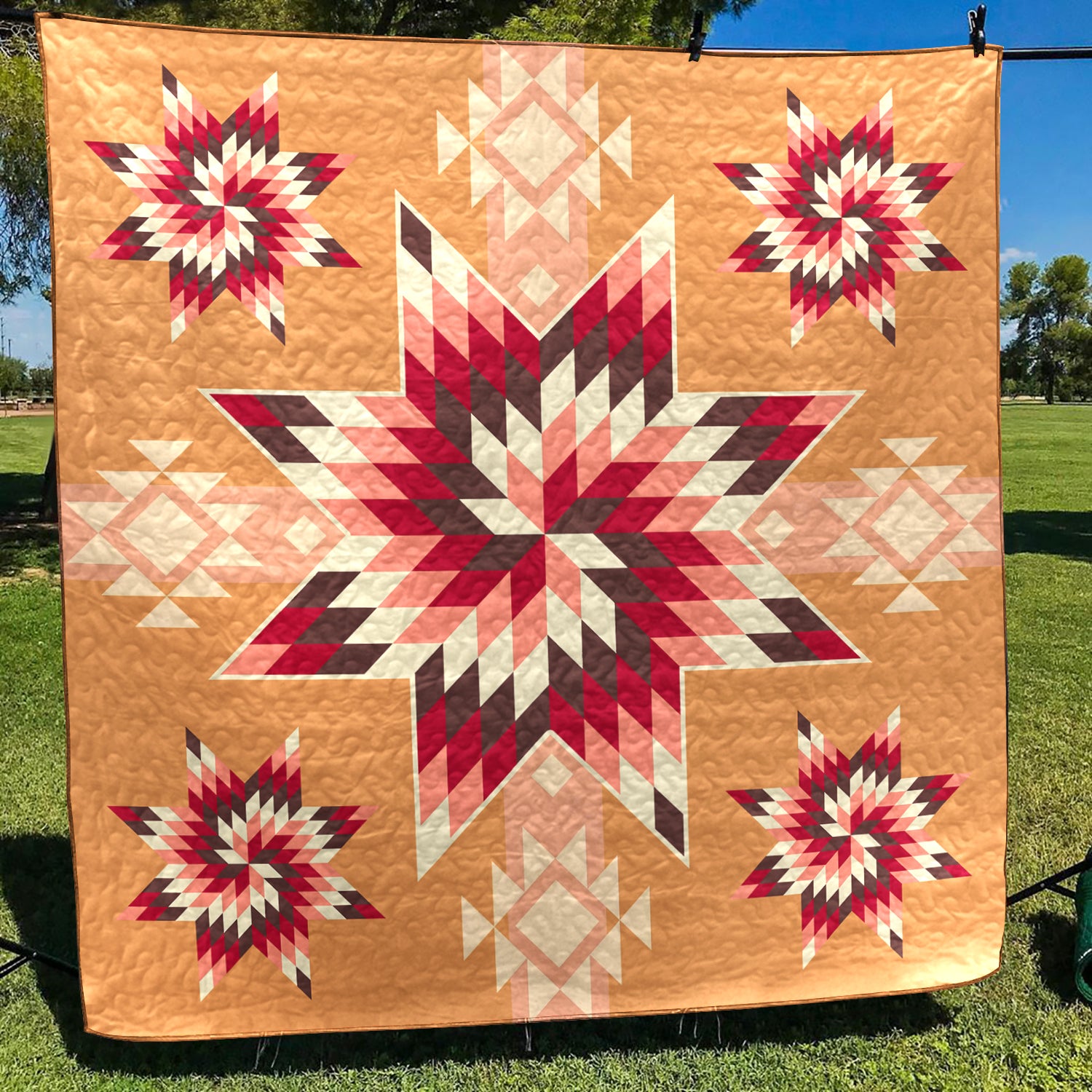 Native American Inspired Star Art Quilt HM01082305BL