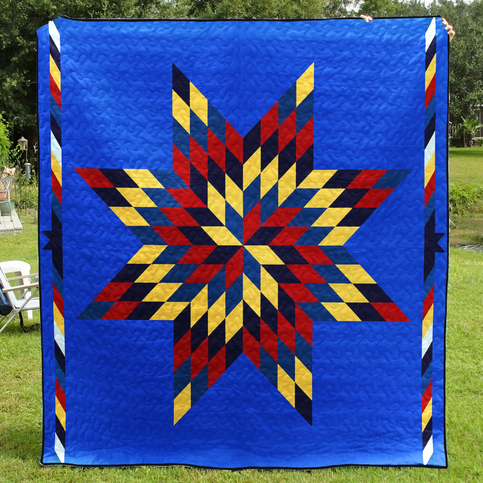 Native American Inspired Star Art Quilt HM02082302BL