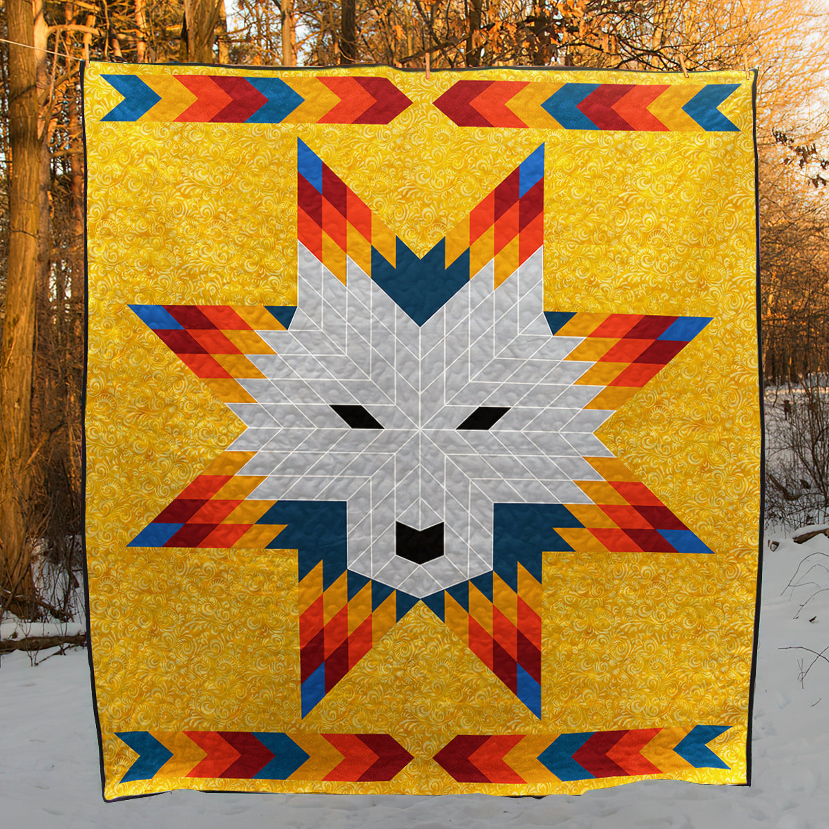 Native American Inspired Star Art Quilt HM08082302BL