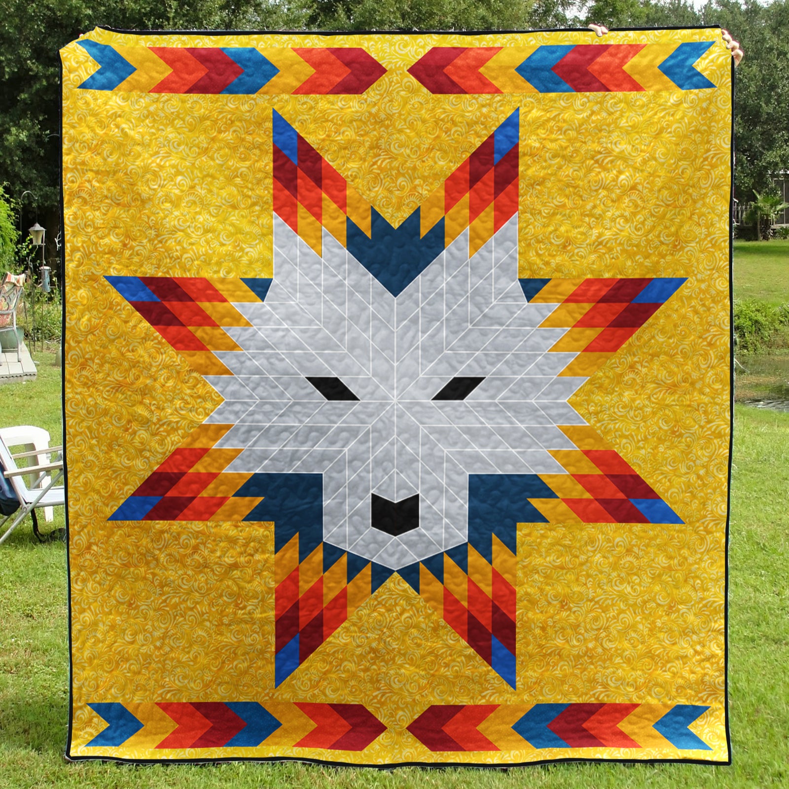 Native American Inspired Star Art Quilt HM08082302BL