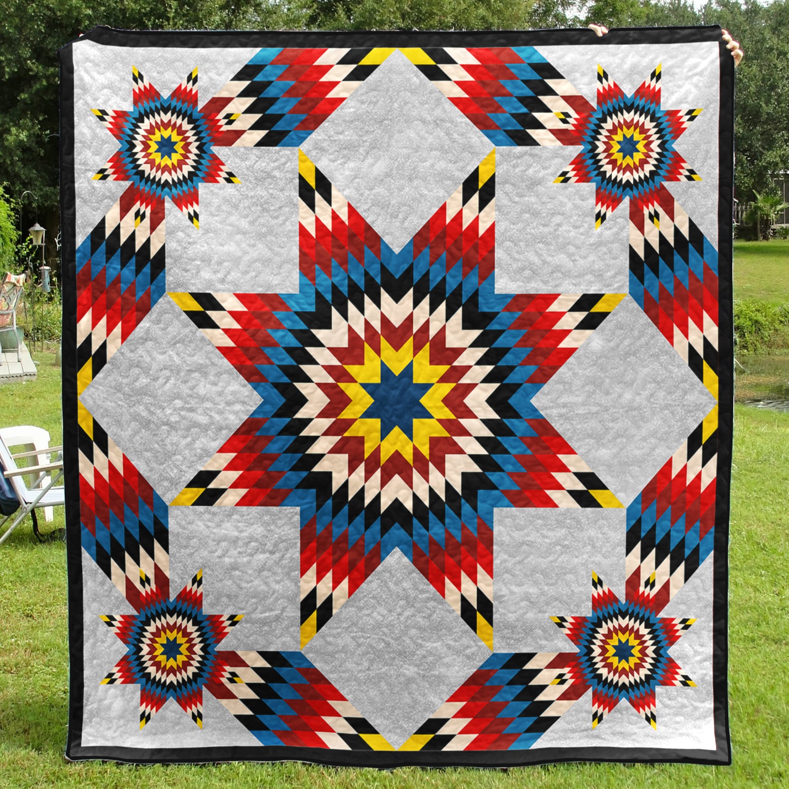 Native American Inspired Star Art Quilt HM31072302BL