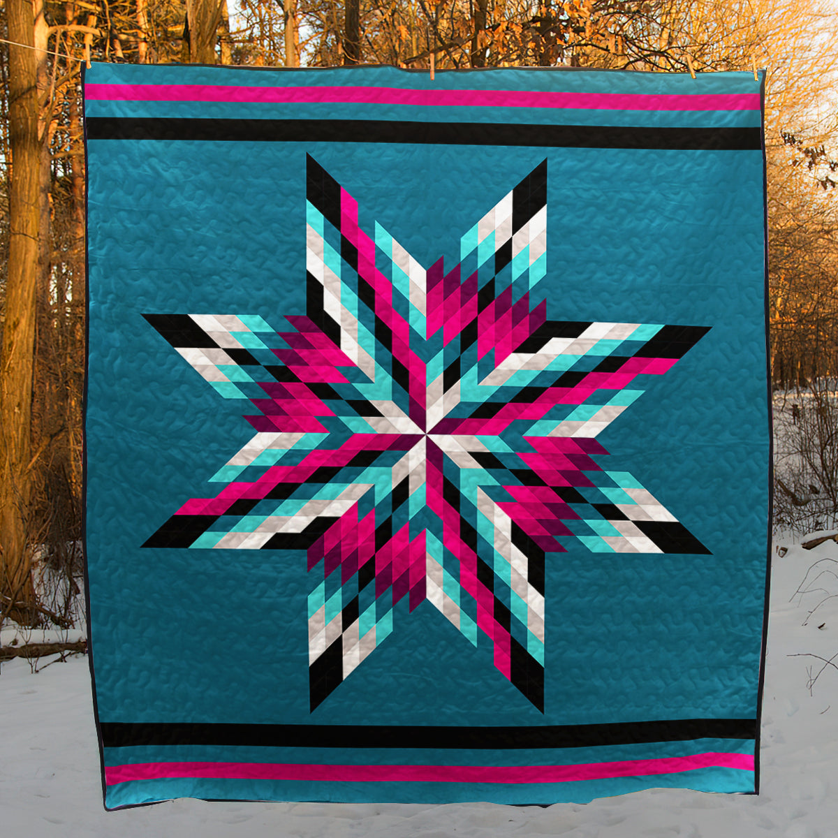 Native American Inspired Star Art Quilt HM11082305BL