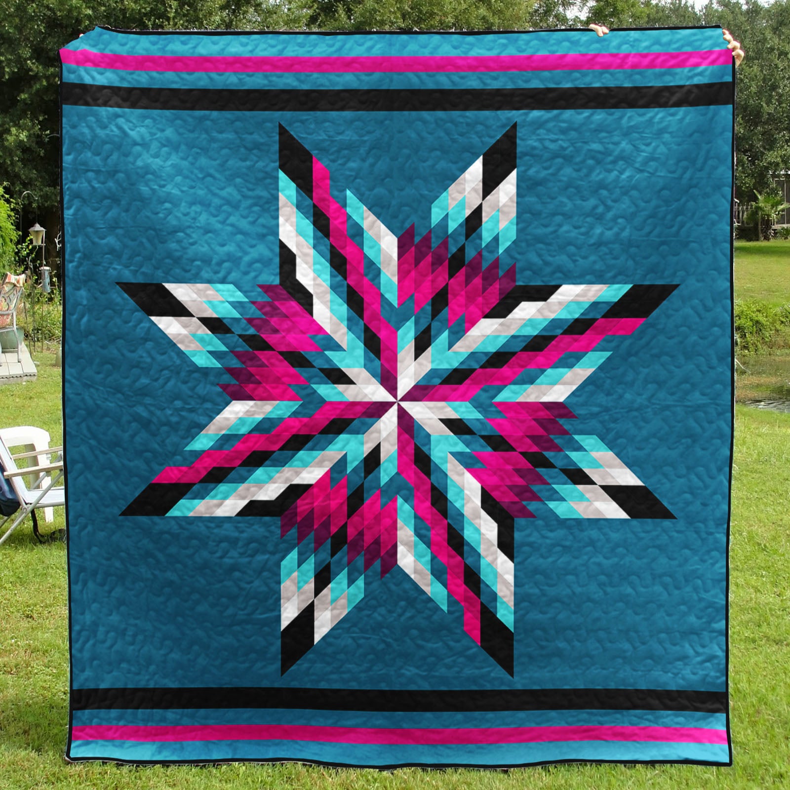 Native American Inspired Star Art Quilt HM11082305BL