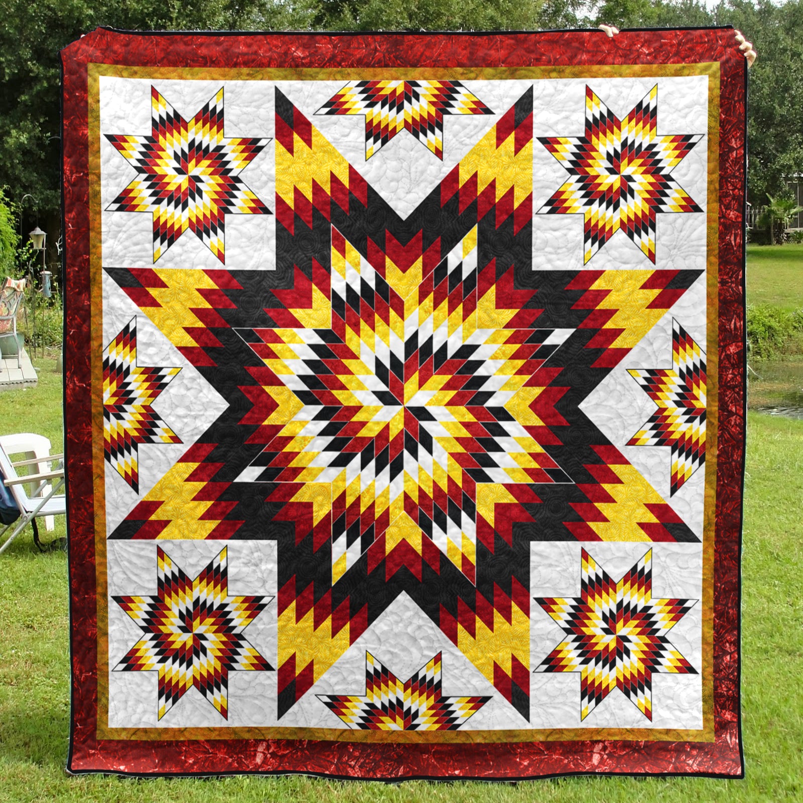 Native American Inspired Star Art Quilt HM01082301BL