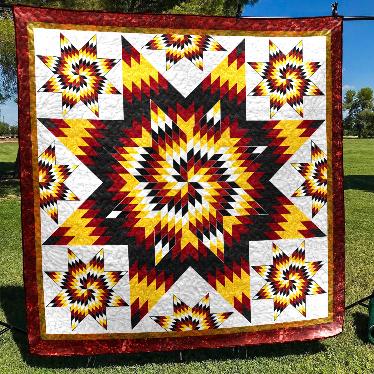 Native American Inspired Star Art Quilt HM01082301BL