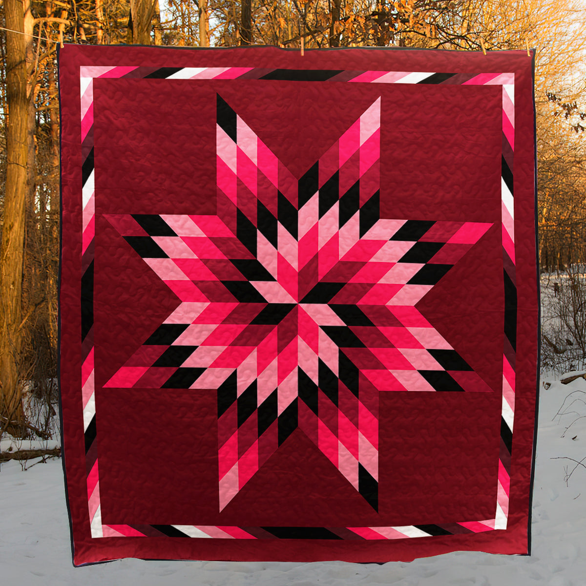 Native American Inspired Star Art Quilt HM01082302BL