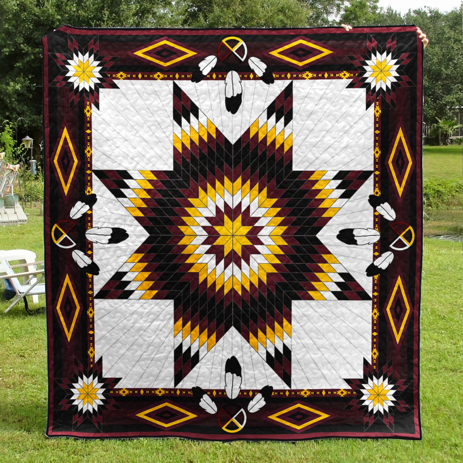 Native American Inspired Star CLA1510296Q Art Quilt