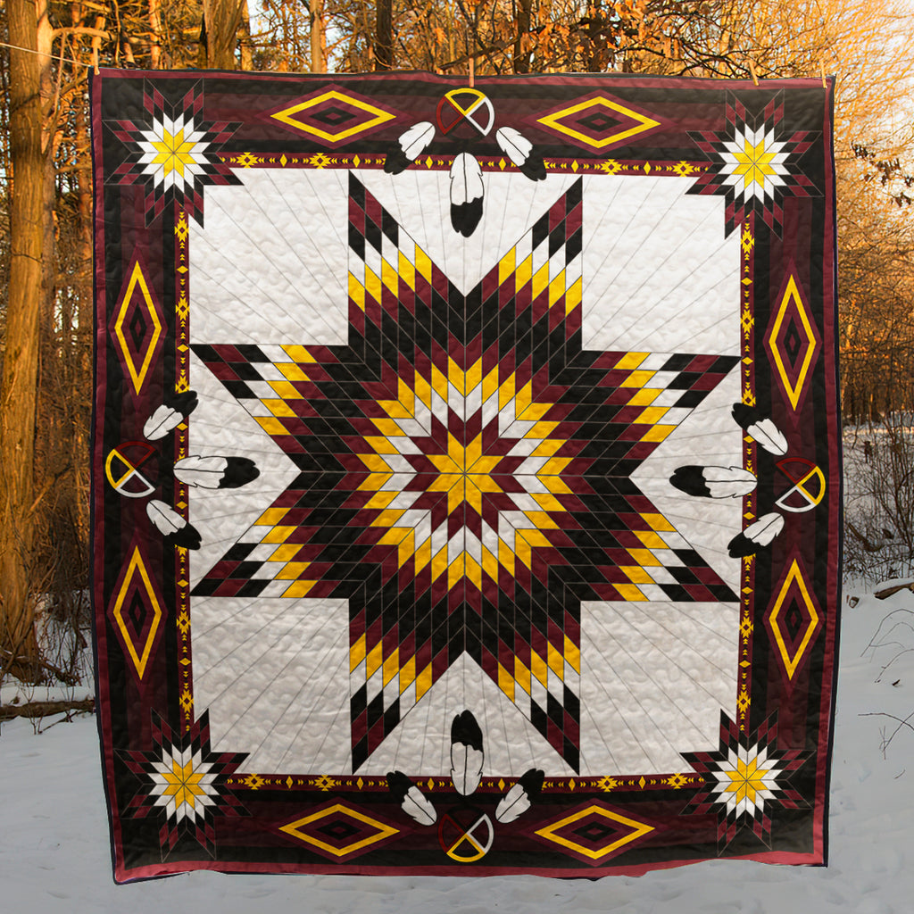Native Pattern Stars Native American Inspired Star CLA1510296Q Art Quilt