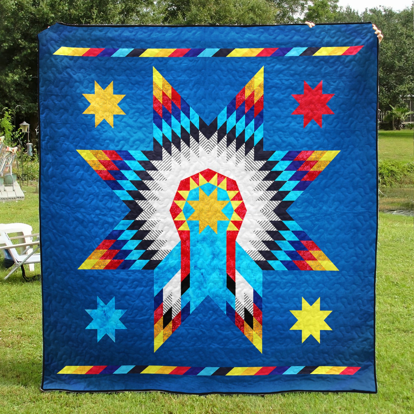 Native American Inspired Star CLA1510298Q Art Quilt